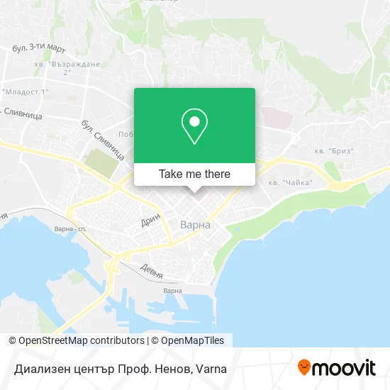 Карта Диализен център Проф. Ненов