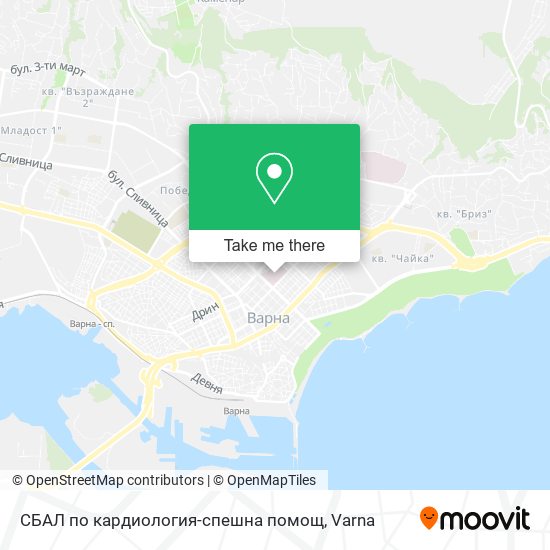 СБАЛ по кардиология-спешна помощ map