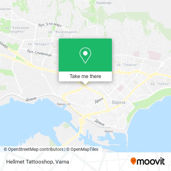 Hellmet Tattooshop map