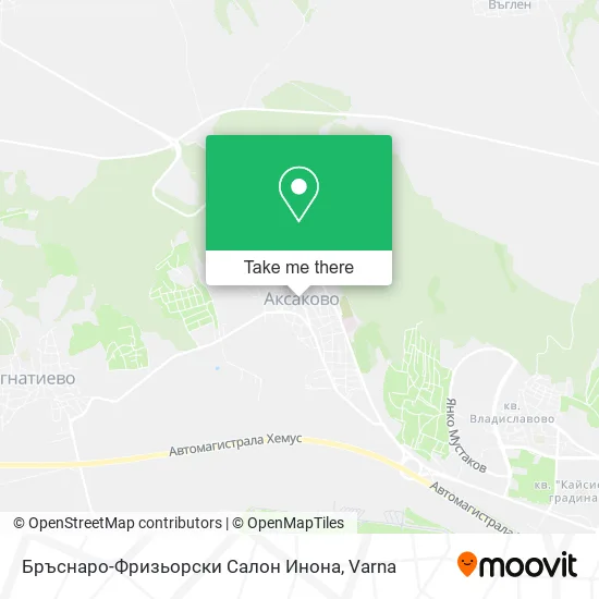 Карта Бръснаро-Фризьорски Салон Инона
