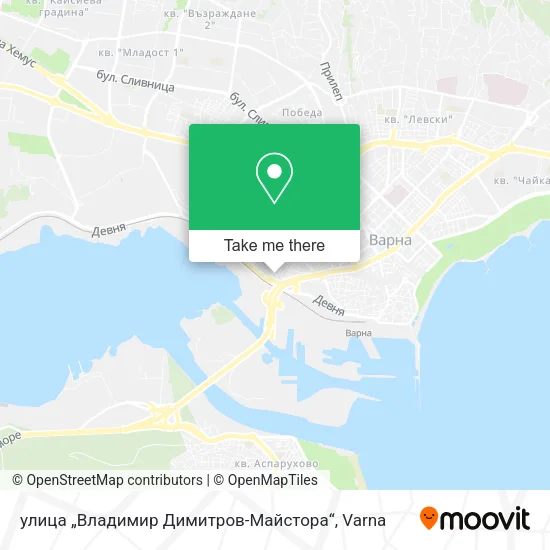 Карта улица „Владимир Димитров-Майстора“
