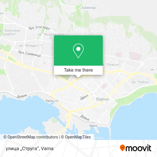 Карта улица „Струга“