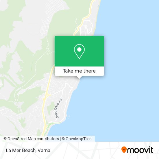 La Mer Beach map