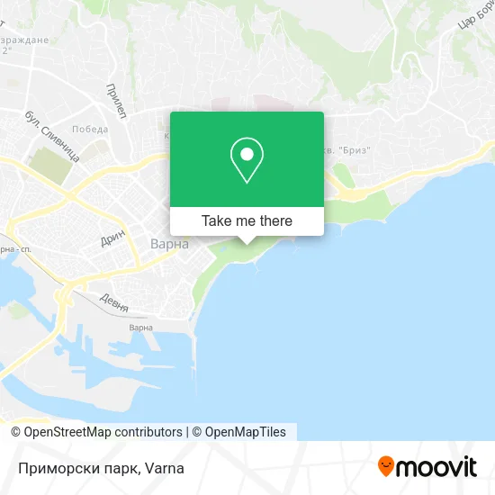 Карта Приморски парк