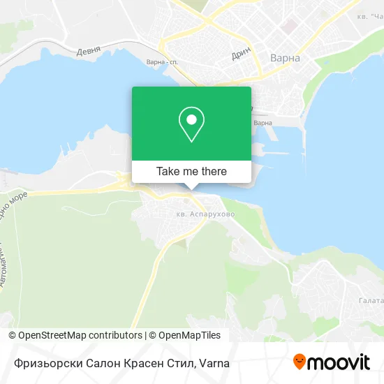 Карта Фризьорски Салон Красен Стил