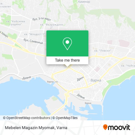 Mebelen Magazin Myomak map