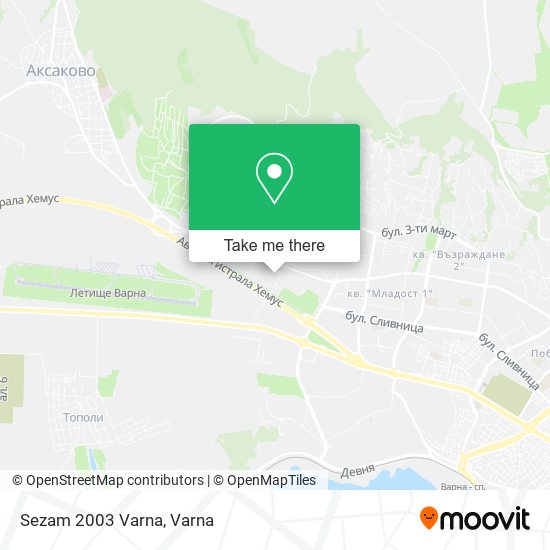 Sezam 2003 Varna map