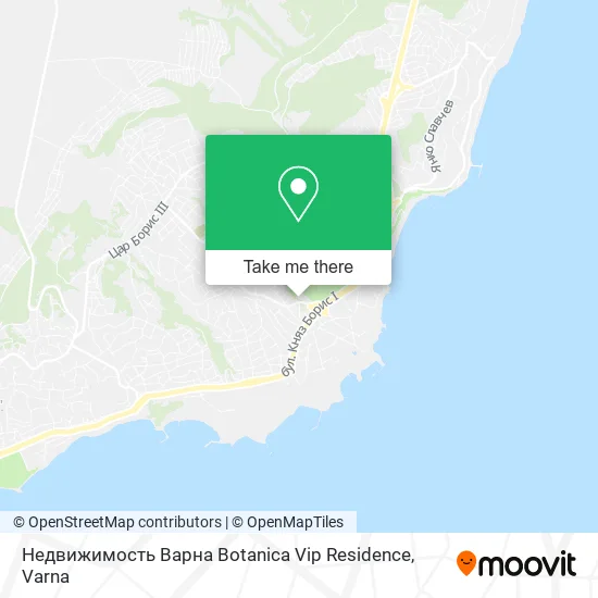 Карта Недвижимость Варна Botanica Vip Residence