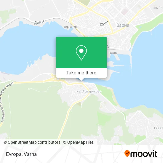 Карта Evropa