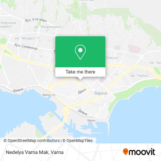 Nedelya Varna Mak map