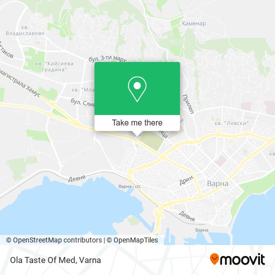 Карта Ola Taste Of Med