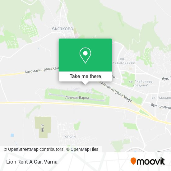 Lion Rent A Car map