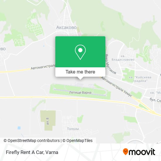 Firefly Rent A Car map