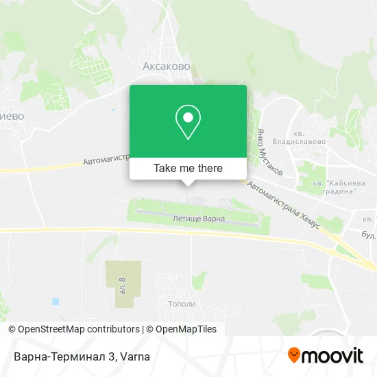 Карта Варна-Терминал 3