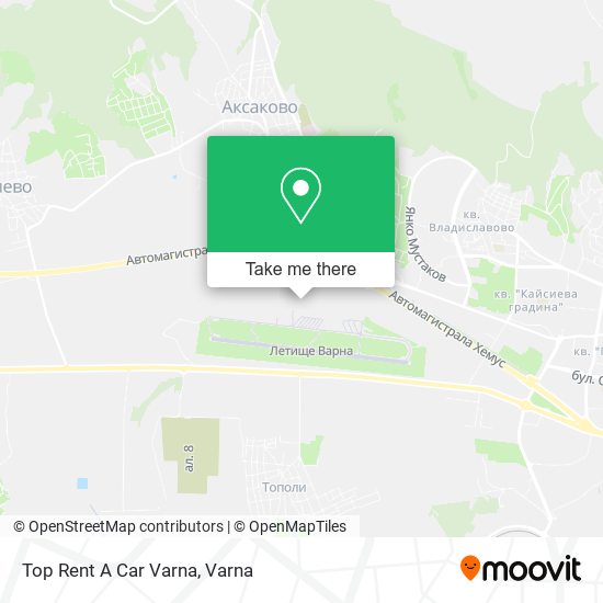 Top Rent A Car Varna map