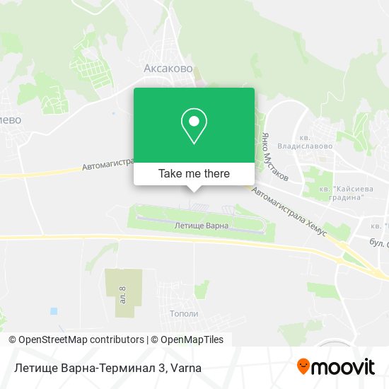 Летище Варна-Терминал 3 map