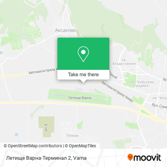 Летище Варна-Терминал 2 map