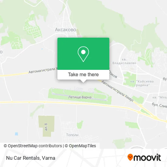 Карта Nu Car Rentals