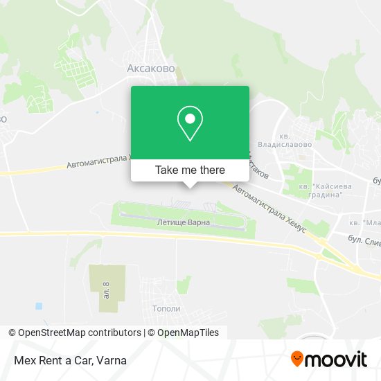 Mex Rent a Car map