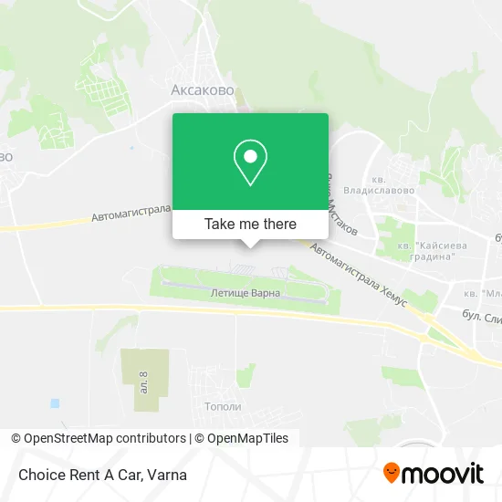 Карта Choice Rent A Car
