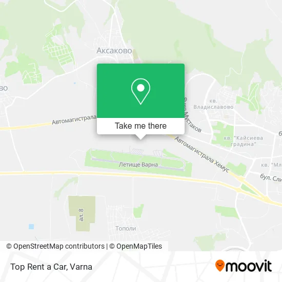 Карта Top Rent a Car