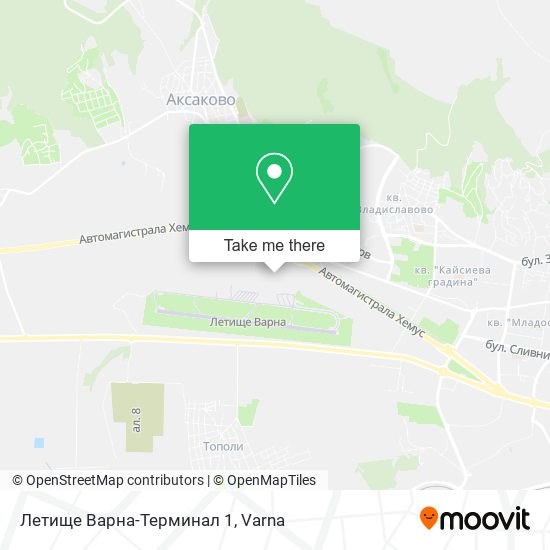 Летище Варна-Терминал 1 map