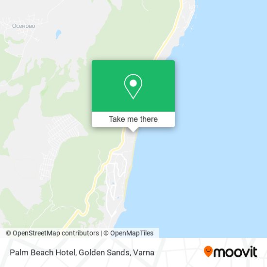 Palm Beach Hotel, Golden Sands map