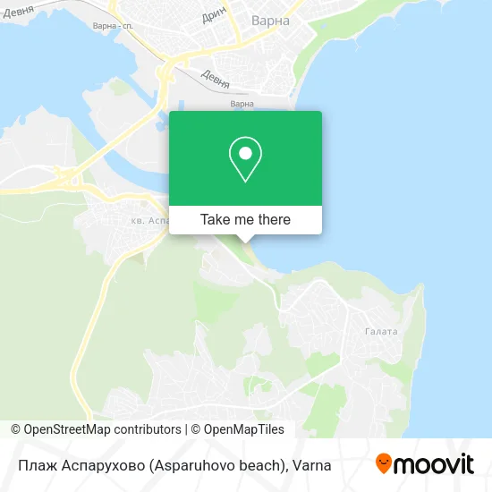 Карта Плаж Аспарухово (Asparuhovo beach)
