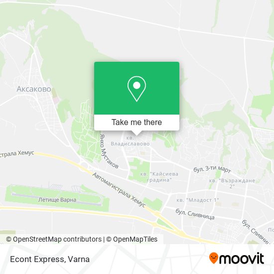 Карта Econt Express