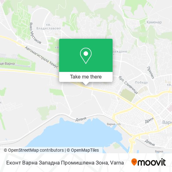 Еконт Варна Западна Промишлена Зона map