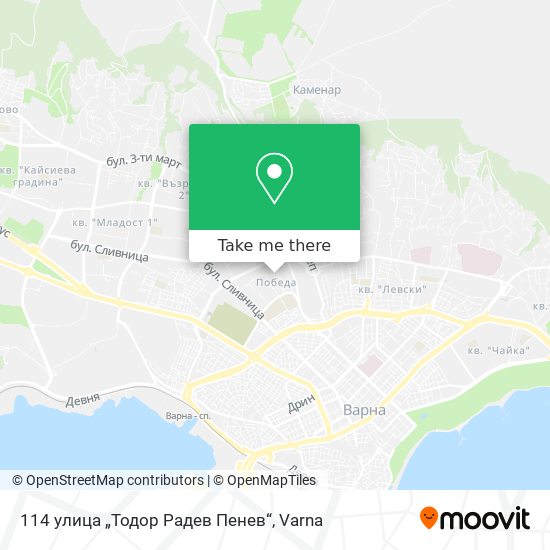 Карта 114 улица „Тодор Радев Пенев“