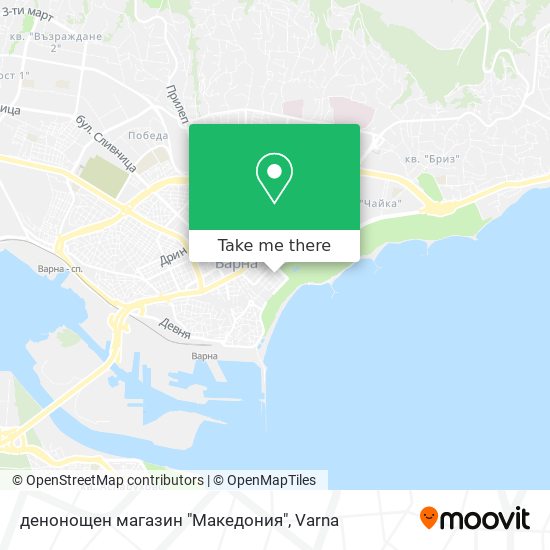 денонощен магазин "Македония" map