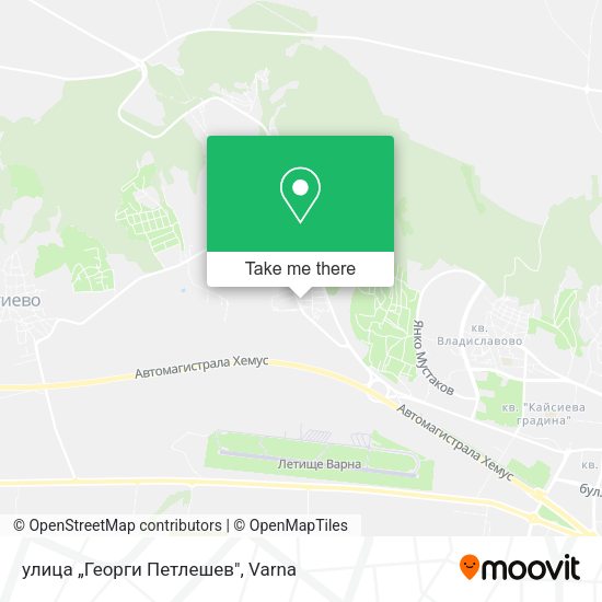 Карта улица „Георги Петлешев"