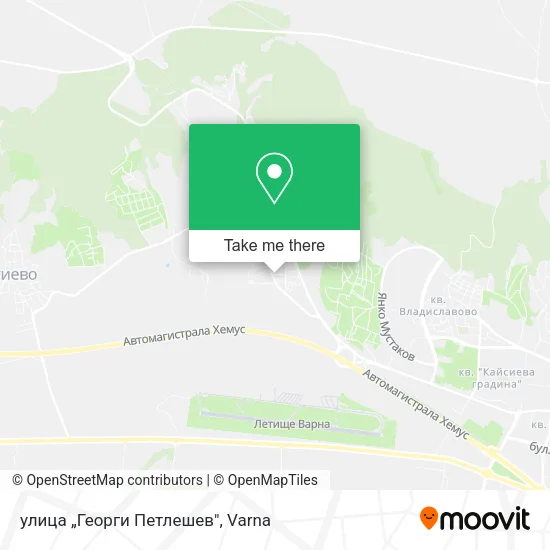 Карта улица „Георги Петлешев"