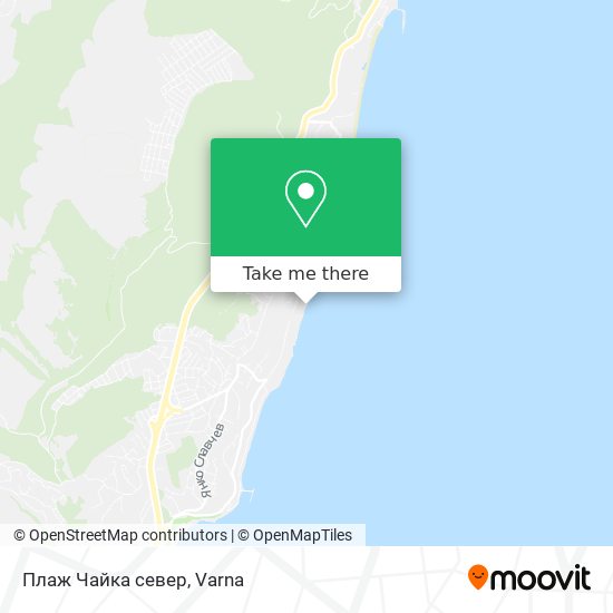 Плаж Чайка север map