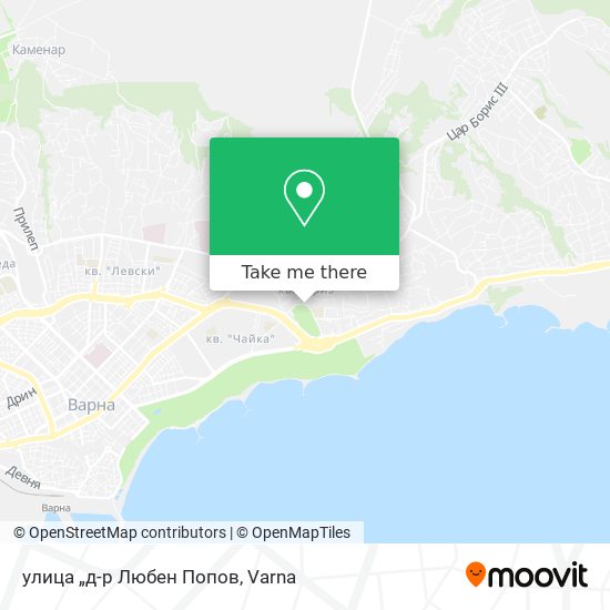 улица „д-р Любен Попов map
