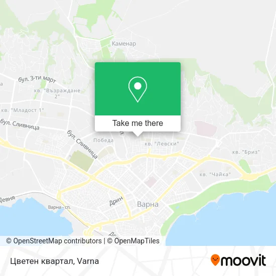 Карта Цветен квартал