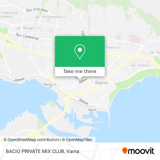 BACIO PRIVATE MIX CLUB map