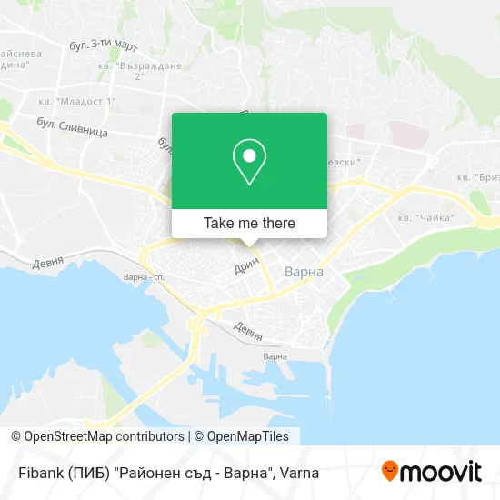 Карта Fibank (ПИБ) "Районен съд - Варна"