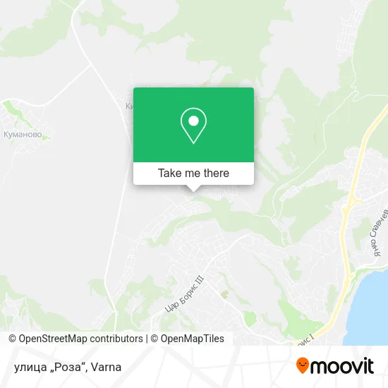 Карта улица „Роза“