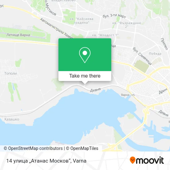 Карта 14 улица „Атанас Москов“