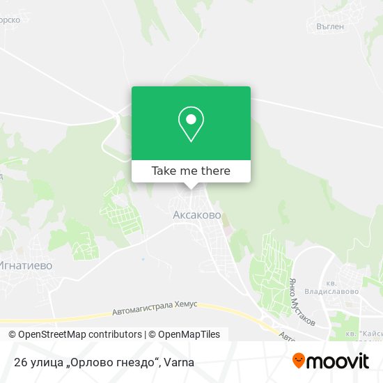 26 улица „Орлово гнездо“ map