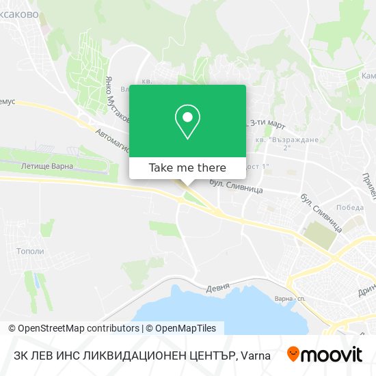 ЗК ЛЕВ ИНС ЛИКВИДАЦИОНЕН ЦЕНТЪР map