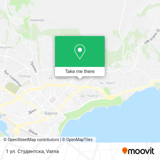 Карта 1 ул. Студентска