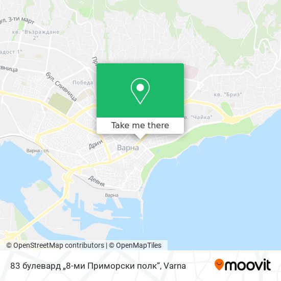 83 булевард „8-ми Приморски полк“ map