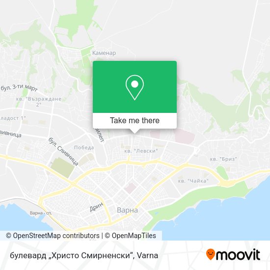Карта булевард „Христо Смирненски“