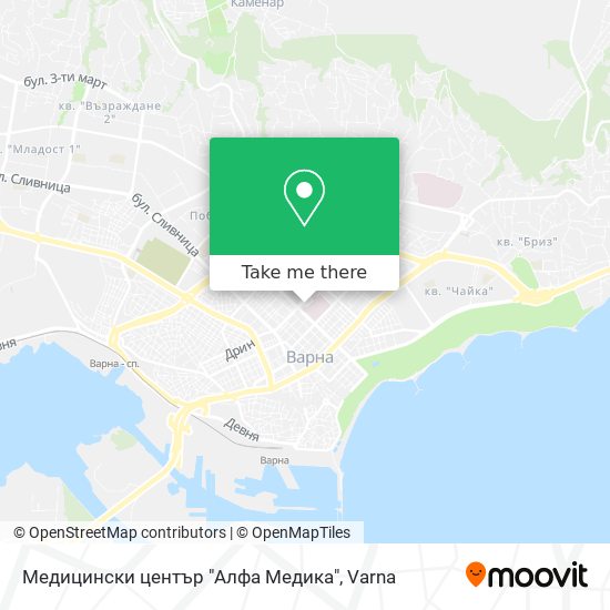 Медицински център "Алфа Медика" map