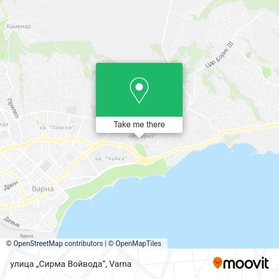 Карта улица „Сирма Войвода“