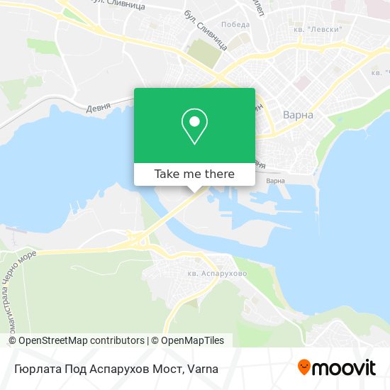 Гюрлата Под Аспарухов Мост map