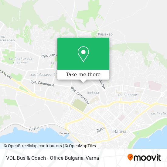 Карта VDL Bus & Coach - Office Bulgaria